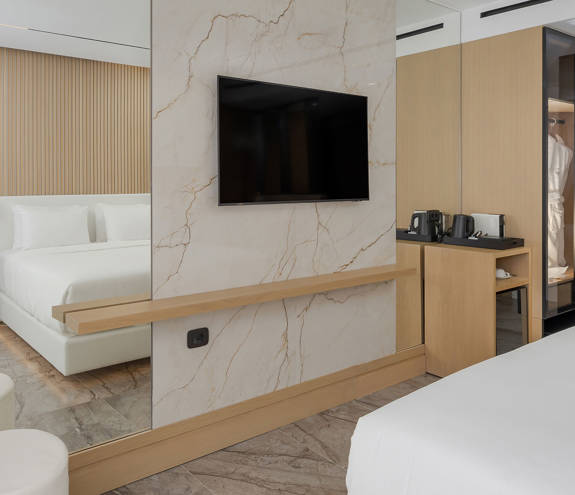 Ethereal White Resort Heraklion Deluxe Suite Swim Up room amenities