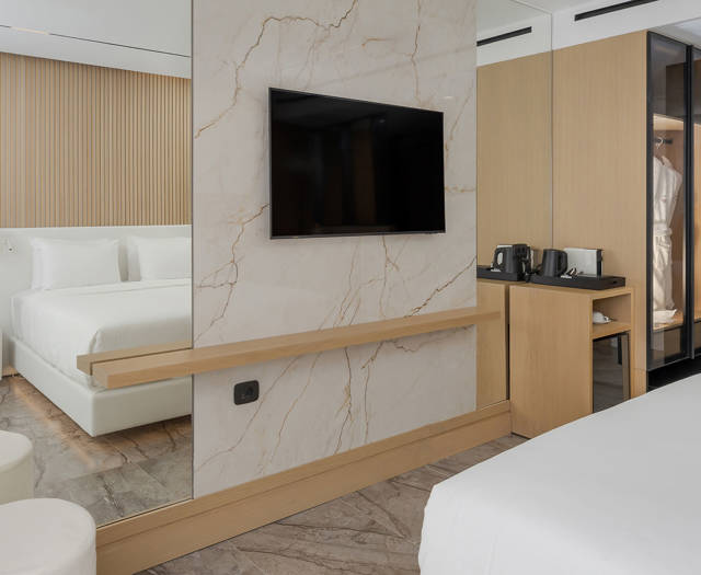 Ethereal White Resort Heraklion Deluxe Suite Swim Up room amenities