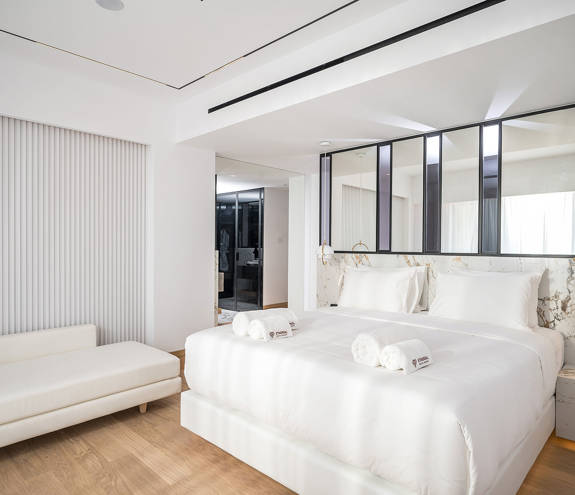 Ethereal White Resort Heraklion Luxury Suite bedroom