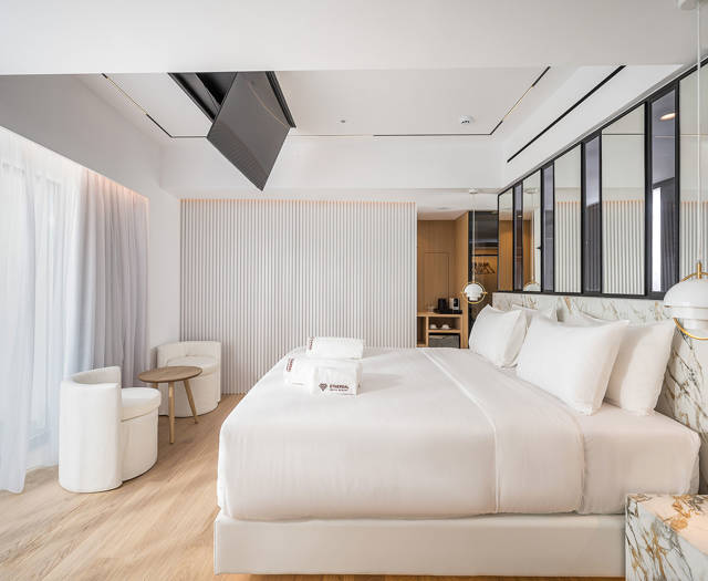 Ethereal White Resort Heraklion Luxury Suite bedroom